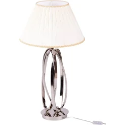 Italienische Art Deco Tischlampe aus verchromtem Metall von Mauro Ferretti, 1920er