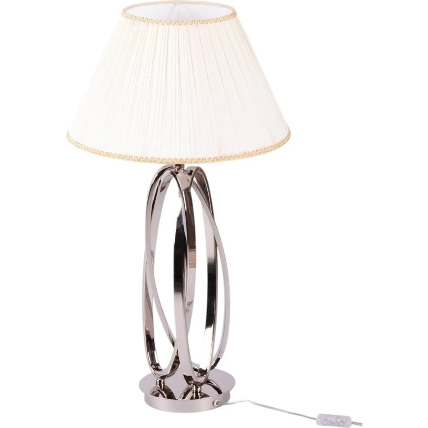 Italienische Art Deco Tischlampe aus verchromtem Metall von Mauro Ferretti, 1920er