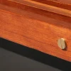 Italienische Bank aus Teak & Metall, 1970er