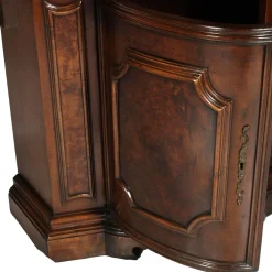 Italienische Barocke Renaissance Vitrine aus Nuss- & Wurzelholz, 1900er