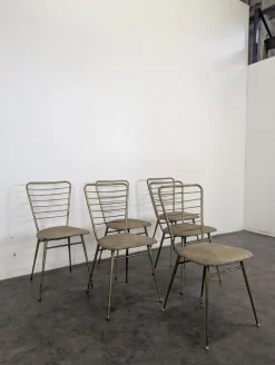 Italienische Esszimmerstühle, 1960er, 6er Set
