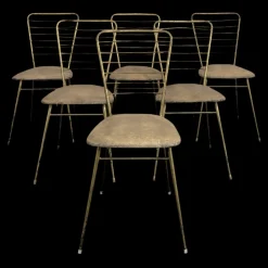 Italienische Esszimmerstühle, 1960er, 6er Set