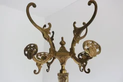 Italienische Garderobe aus Marmor & Messing, 1960er