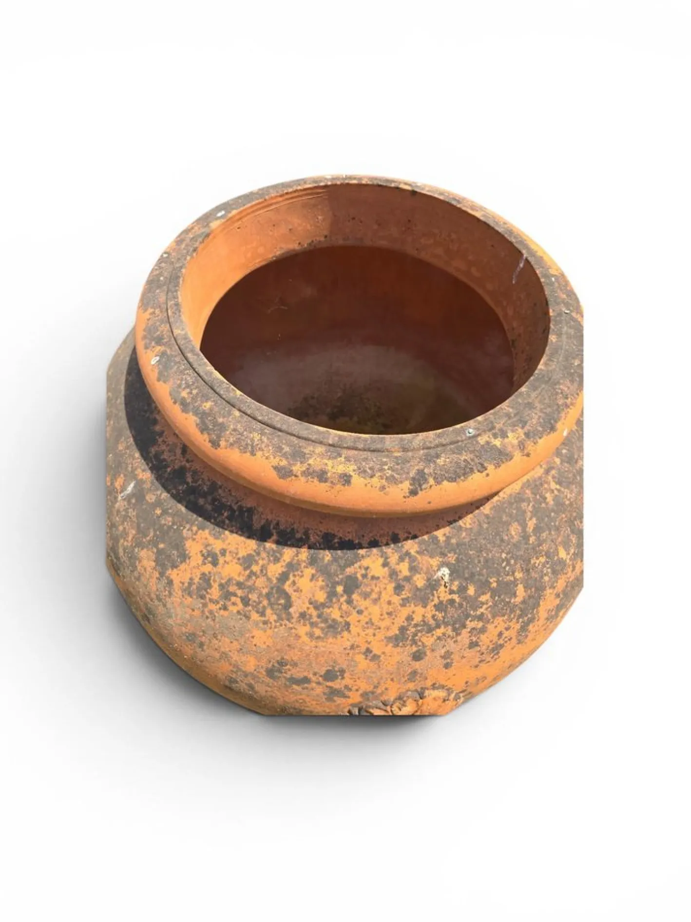 Italienische Getreidedose aus Terrakotta, 1950er