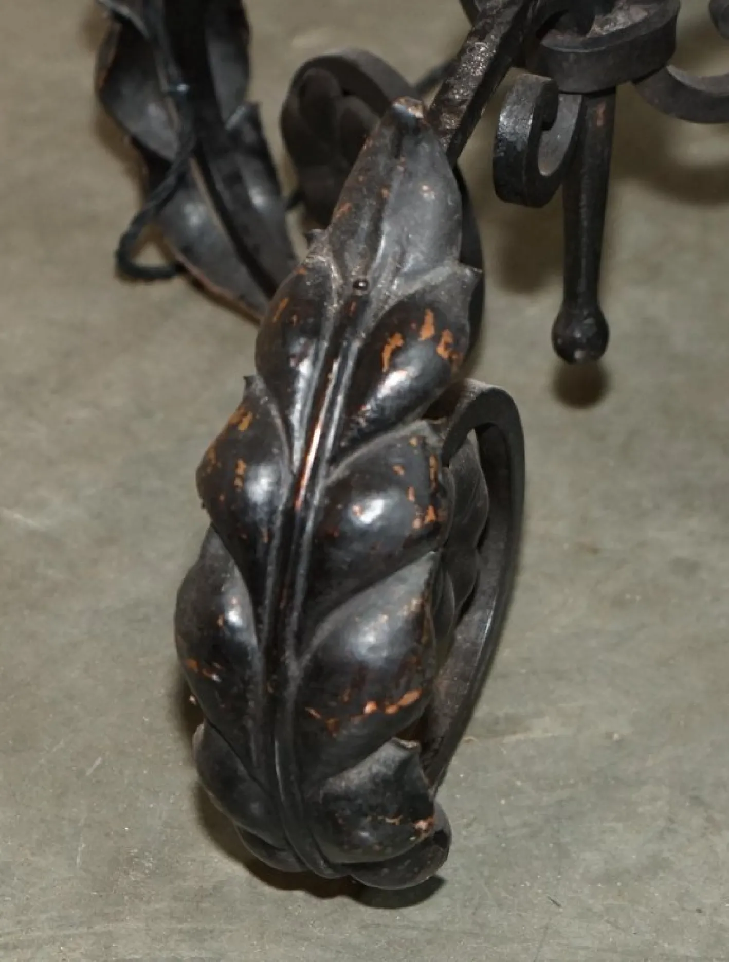 Italienische Hängelampe aus Muranoglas & Eisen von Seguso, 1930er