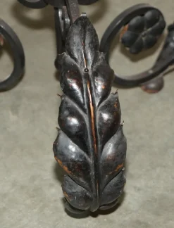 Italienische Hängelampe aus Muranoglas & Eisen von Seguso, 1930er