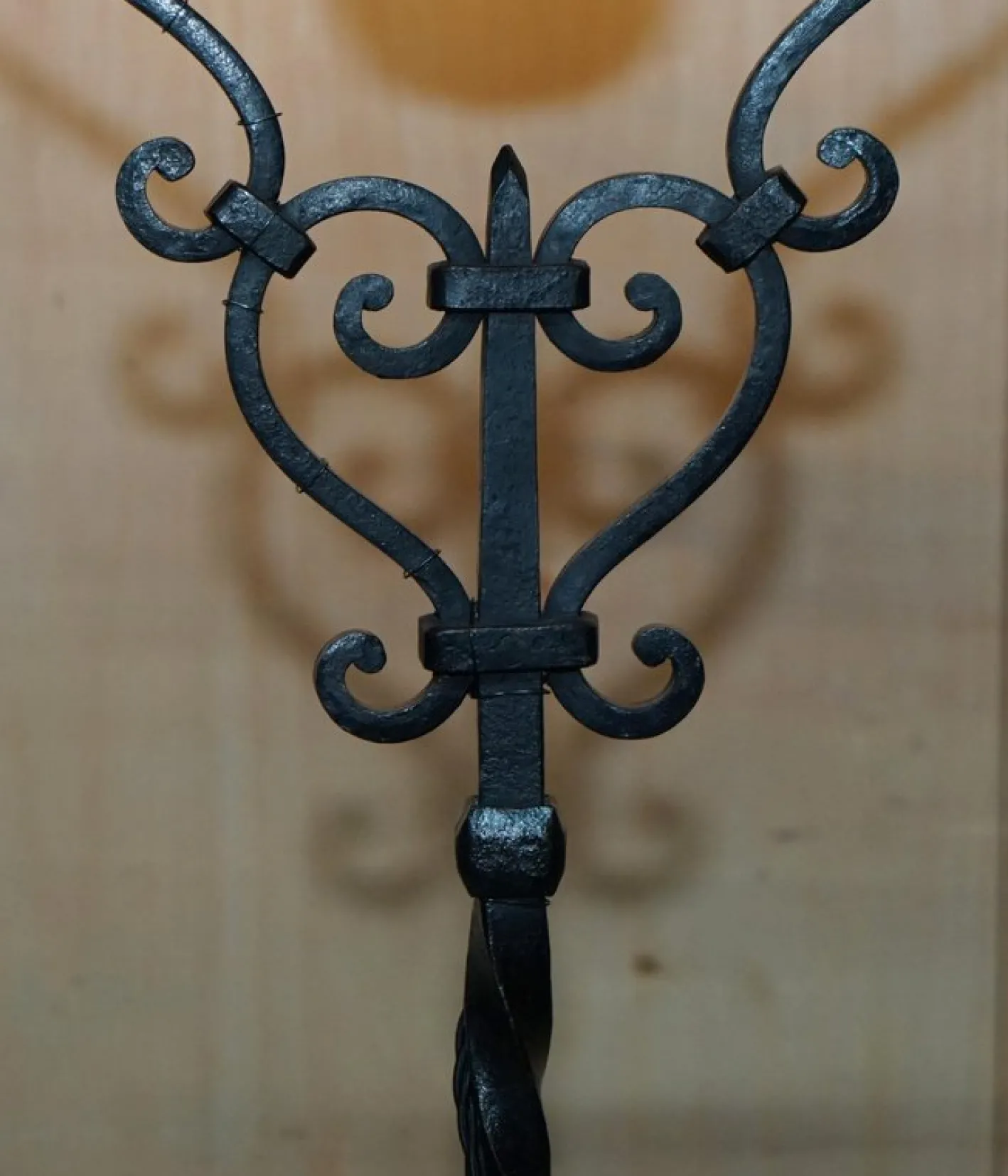 Italienische Hängelampe aus Muranoglas & Eisen von Seguso, 1930er