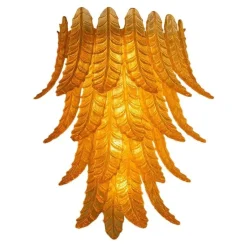 Italienische italienische Felci Murano Glas Wandlampe von Simoeng