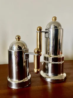 Italienische Kaffeemaschine & Wasserkocher von Vev Vigano Kontessa, 1980er, 2er Set