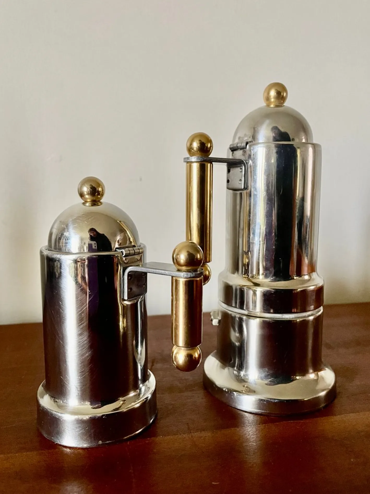 Italienische Kaffeemaschine & Wasserkocher von Vev Vigano Kontessa, 1980er, 2er Set