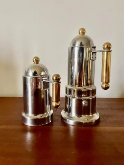 Italienische Kaffeemaschine & Wasserkocher von Vev Vigano Kontessa, 1980er, 2er Set