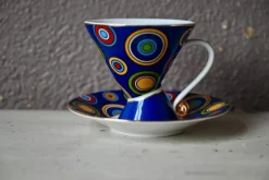 Italienische Kaffeetassen, 1980er, 4er Set