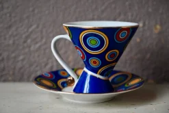 Italienische Kaffeetassen, 1980er, 4er Set