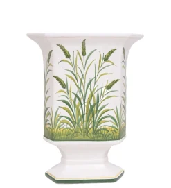 Italienische Kerzenhalter & Blumentopf aus Keramik von Bassano, 1970er, 3er Set