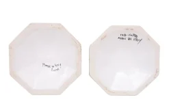 Italienische Kerzenhalter & Blumentopf aus Keramik von Bassano, 1970er, 3er Set