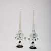 Italienische Kerzenhalter von Fulvio Bianconi für Venini, Murano, 1940, 2er Set