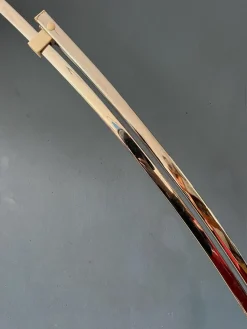 Italienische Mid-Century Bogen Stehlampe mit Acrylglasschirm von Goffredo Reggiani