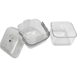 Italienische Mid-Century Eiskübel aus Acrylglas & Chrom von Guzzini, 1970er, 2er Set
