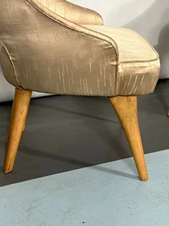 Italienische Mid-Century Schlafzimmer Stühle, 1950er, 2er Set