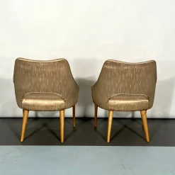 Italienische Mid-Century Schlafzimmer Stühle, 1950er, 2er Set
