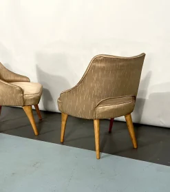 Italienische Mid-Century Schlafzimmer Stühle, 1950er, 2er Set