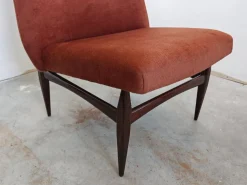 Italienische Mid-Century Slipper Sessel aus Kaschmir von Sorgente Dei Mobili, 1950er, 2er Set