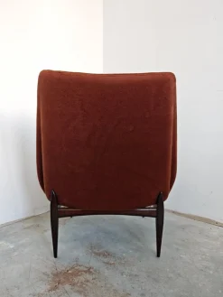 Italienische Mid-Century Slipper Sessel aus Kaschmir von Sorgente Dei Mobili, 1950er, 2er Set