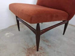 Italienische Mid-Century Slipper Sessel aus Kaschmir von Sorgente Dei Mobili, 1950er, 2er Set