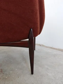 Italienische Mid-Century Slipper Sessel aus Kaschmir von Sorgente Dei Mobili, 1950er, 2er Set