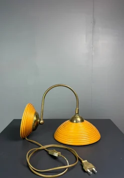 Italienische Mid-Century Wandleuchte aus Bleistiftrohrblatt aus Rattan, Bambus & Messing, 1970er