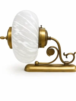Italienische Mid-Century Wandleuchte aus Messing & Muranoglas von Vetreria Lag, 1970er