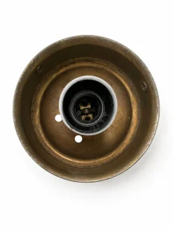 Italienische Mid-Century Wandleuchte aus Messing & Muranoglas von Vetreria Lag, 1970er