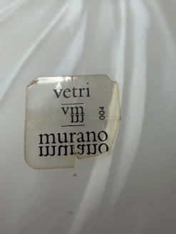 Italienische Mid-Century Wandleuchte aus Messing & Muranoglas von Vetreria Lag, 1970er