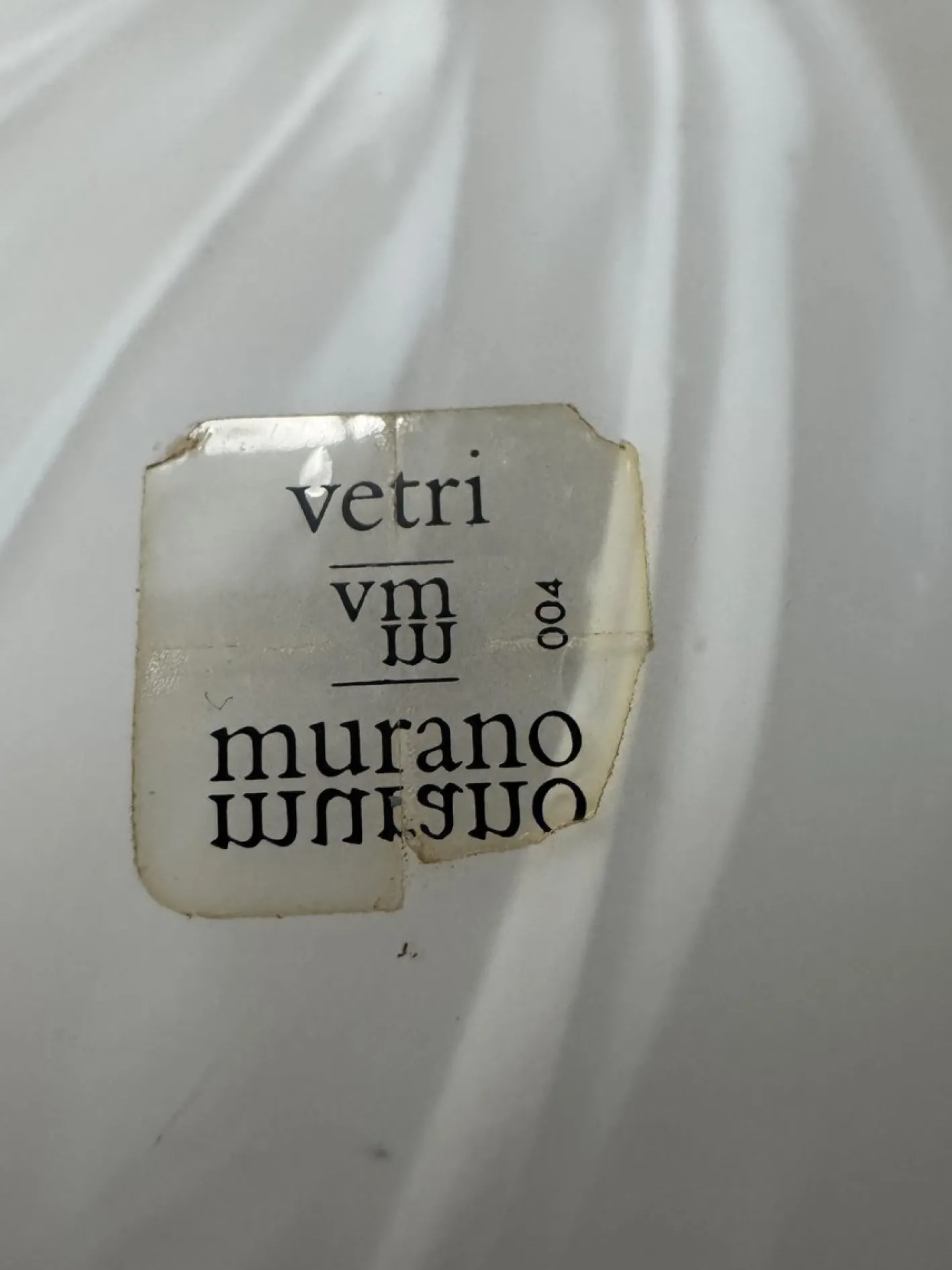 Italienische Mid-Century Wandleuchte aus Messing & Muranoglas von Vetreria Lag, 1970er