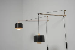 Italienische Modell 2061 Wandlampen von Gaetano Sciolari für Stilnovo, 1954, 2er Set