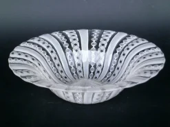 Italienische Murano Schale aus Zanfirico Glas & Silber von Barovier & Toso, 1950er