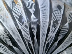 Italienische Murano Schale aus Zanfirico Glas & Silber von Barovier & Toso, 1950er