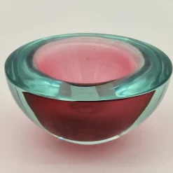 Italienische Murano Schale von Flavio Poli, 1950er