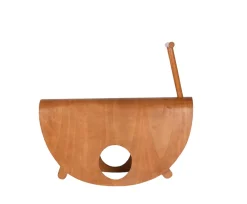 Italienischer Astolfo Kinder Schaukelstuhl aus gebogenem Schichtholz von Peppe de Giuli für Design M, 1979