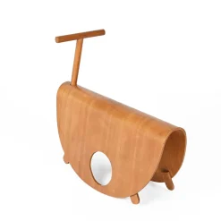 Italienischer Astolfo Kinder Schaukelstuhl aus gebogenem Schichtholz von Peppe de Giuli für Design M, 1979