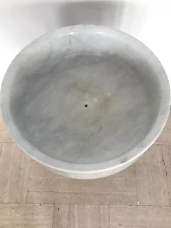 Italienischer Übertopf aus Carrara Marmor von Angelo Mangiarotti für Fratelli Brambilla, 1960er
