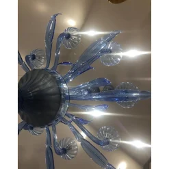 Italienischer Bluino Kronleuchter aus Muranoglas von Simoeng
