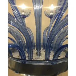 Italienischer Bluino Kronleuchter aus Muranoglas von Simoeng