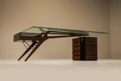 Italienischer Cavour Schreibtisch von Carlo Mollino für Zanotta, 1949