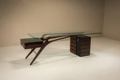 Italienischer Cavour Schreibtisch von Carlo Mollino für Zanotta, 1949