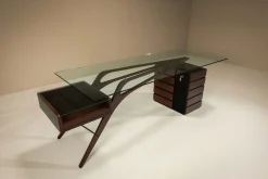 Italienischer Cavour Schreibtisch von Carlo Mollino für Zanotta, 1949
