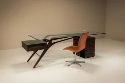 Italienischer Cavour Schreibtisch von Carlo Mollino für Zanotta, 1949
