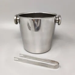 Italienischer Cocktailshaker mit Eiskübel von Mepra, 1970er, 3er Set