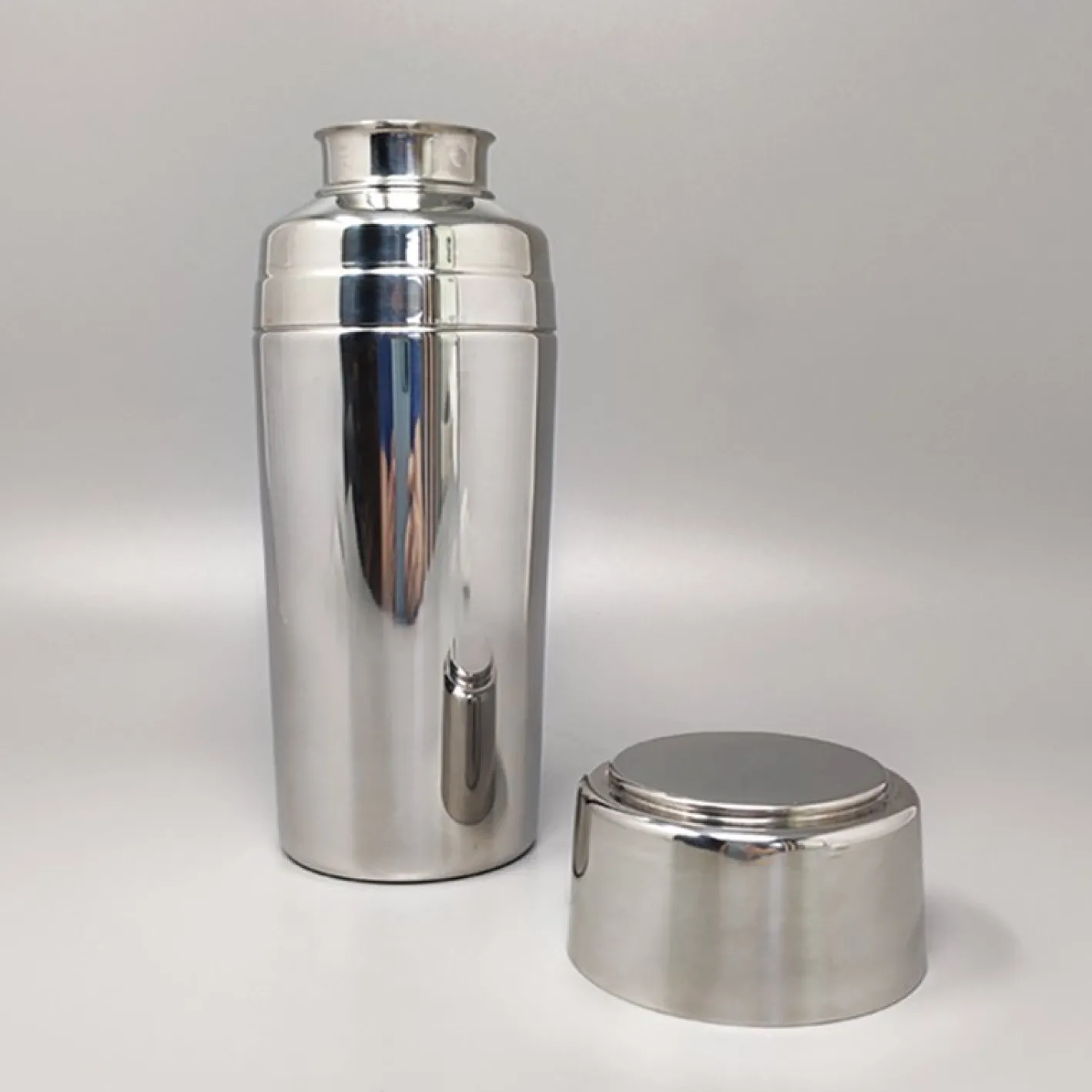 Italienischer Cocktailshaker mit Eiskübel von Mepra, 1970er, 3er Set