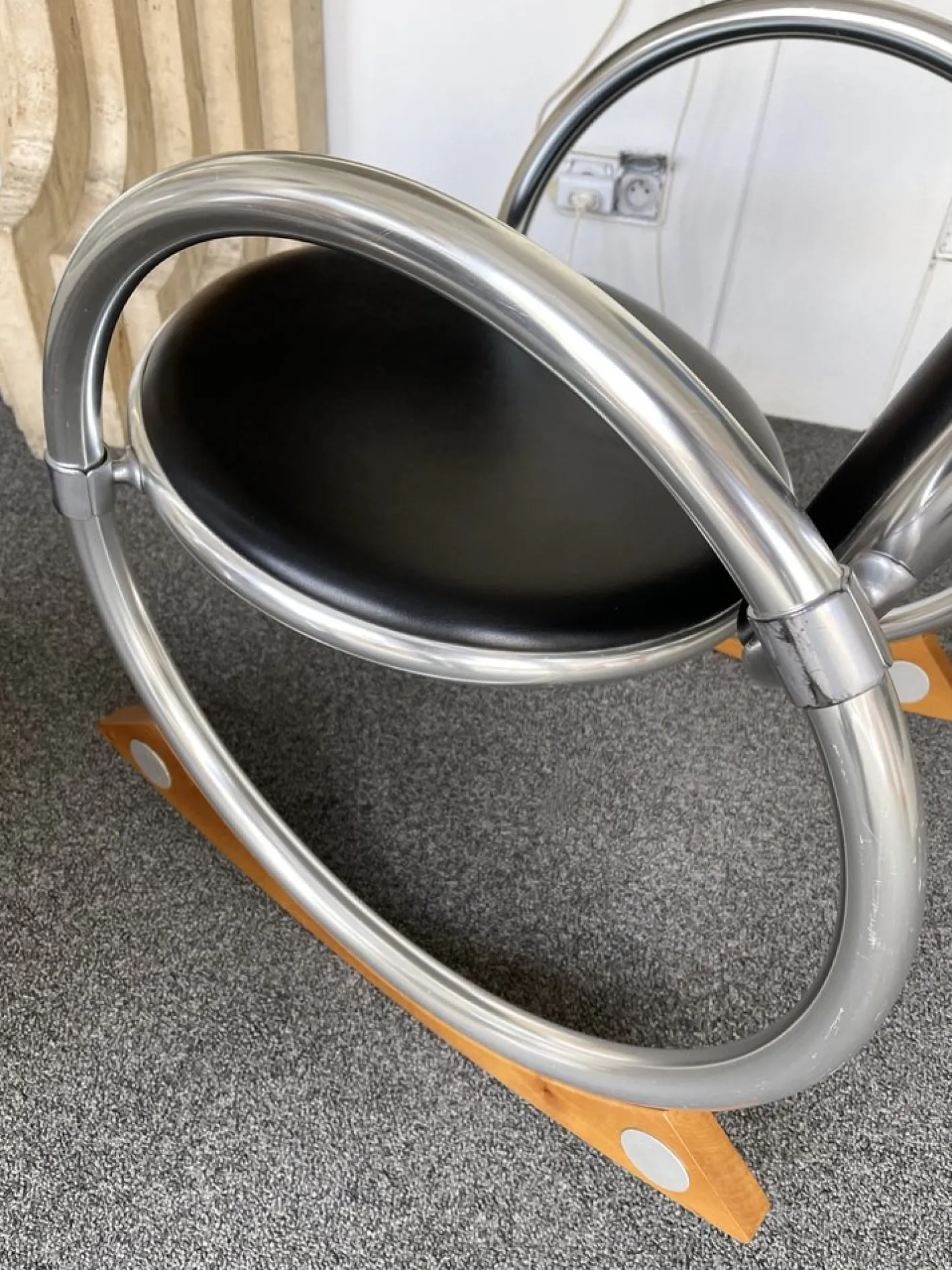 Italienischer Dondolo Schaukelstuhl von Verner Panton für Ycami, 1990er